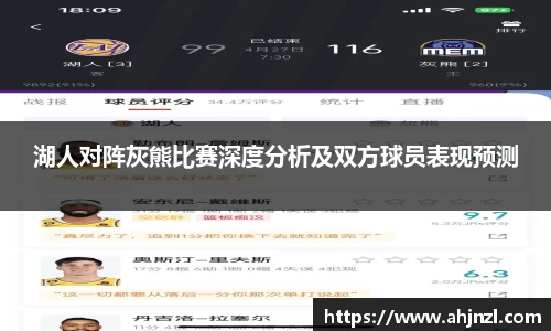 湖人对阵灰熊比赛深度分析及双方球员表现预测